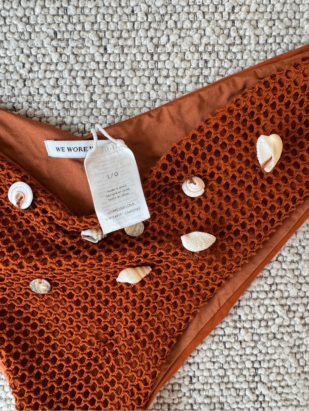 WeWoreWhat Crochet Shell Bikini Set - Picture 3 of 6